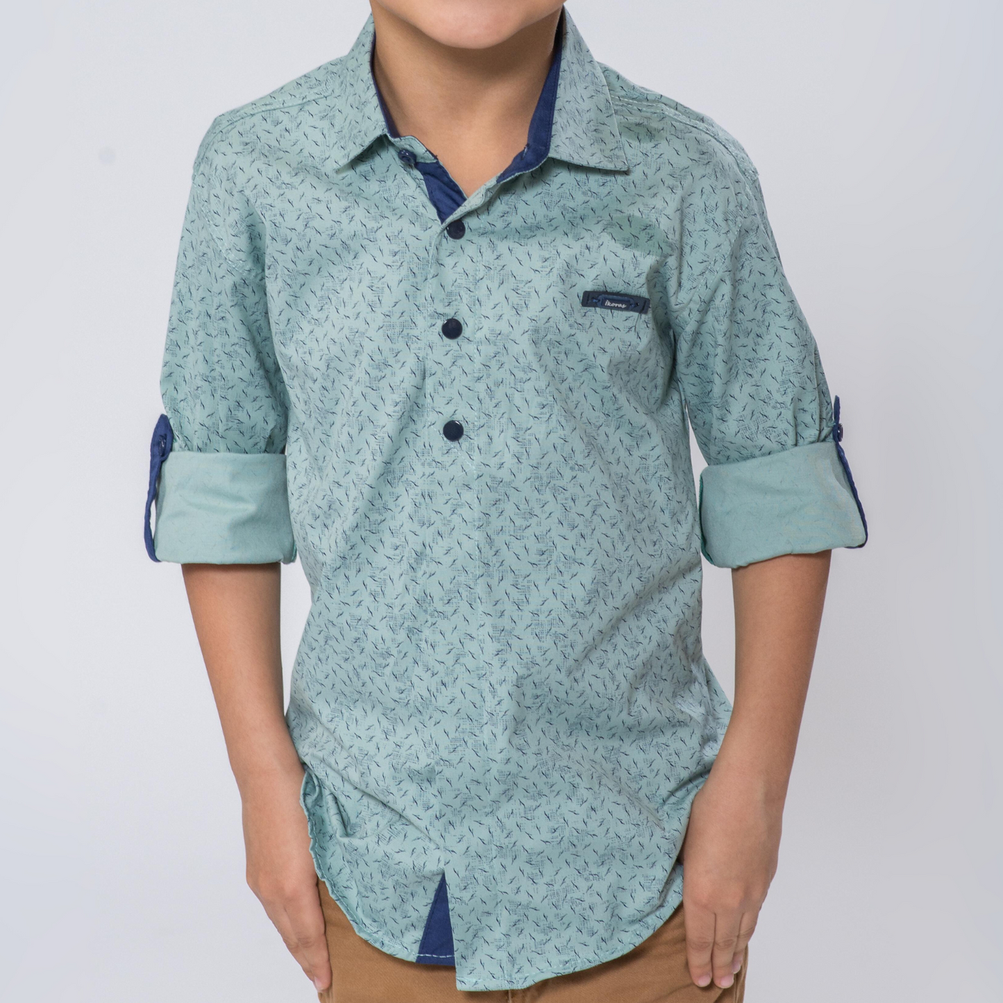Abstract Boys Cotton Shirt-1