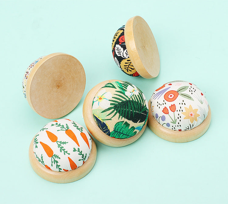 Fabric Sewing Tool Accessories Wooden Bottom Handmade Diy Needle Bag