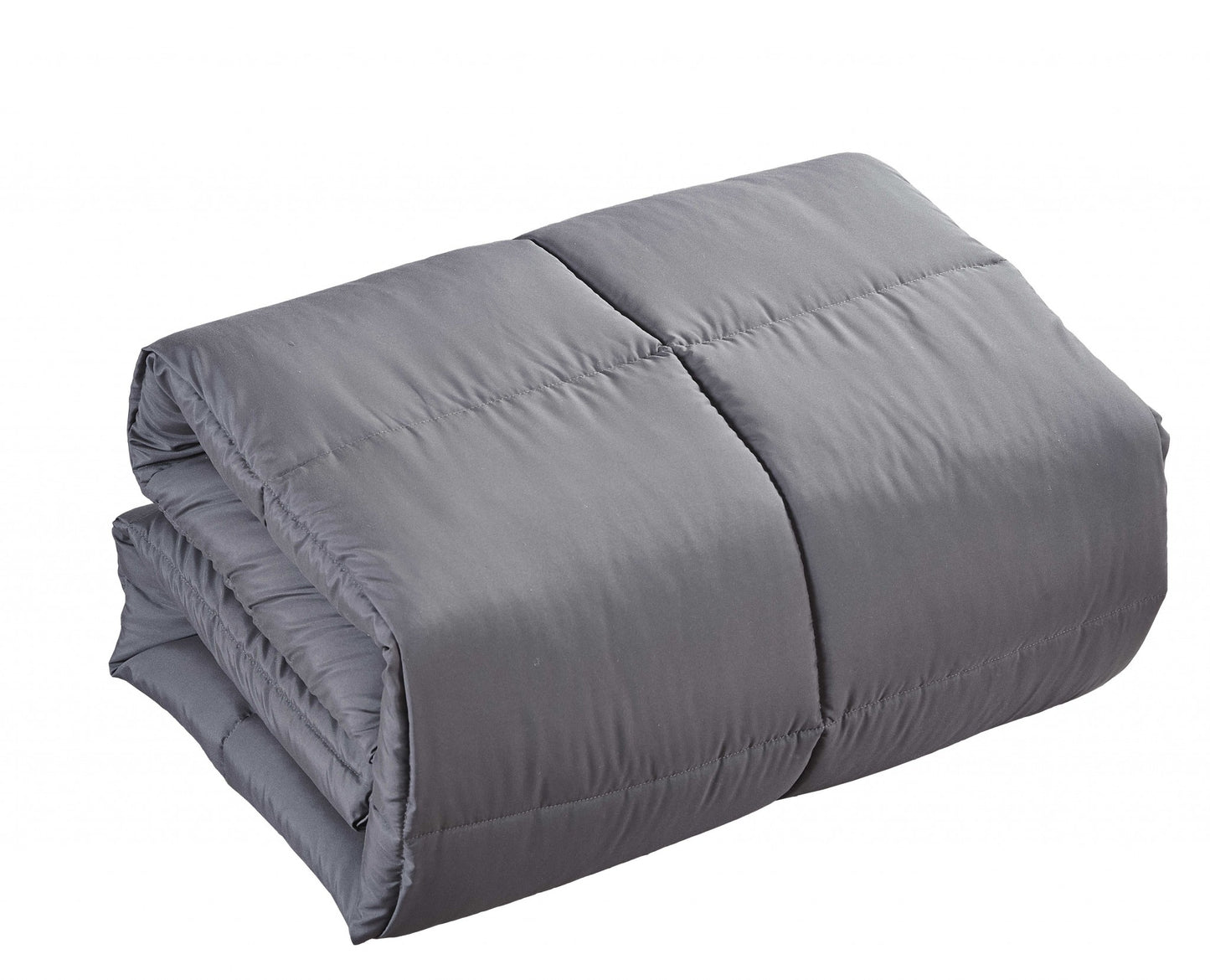 Dark Gray Queen Polyester Thread Count Down Alternative Comforter-1