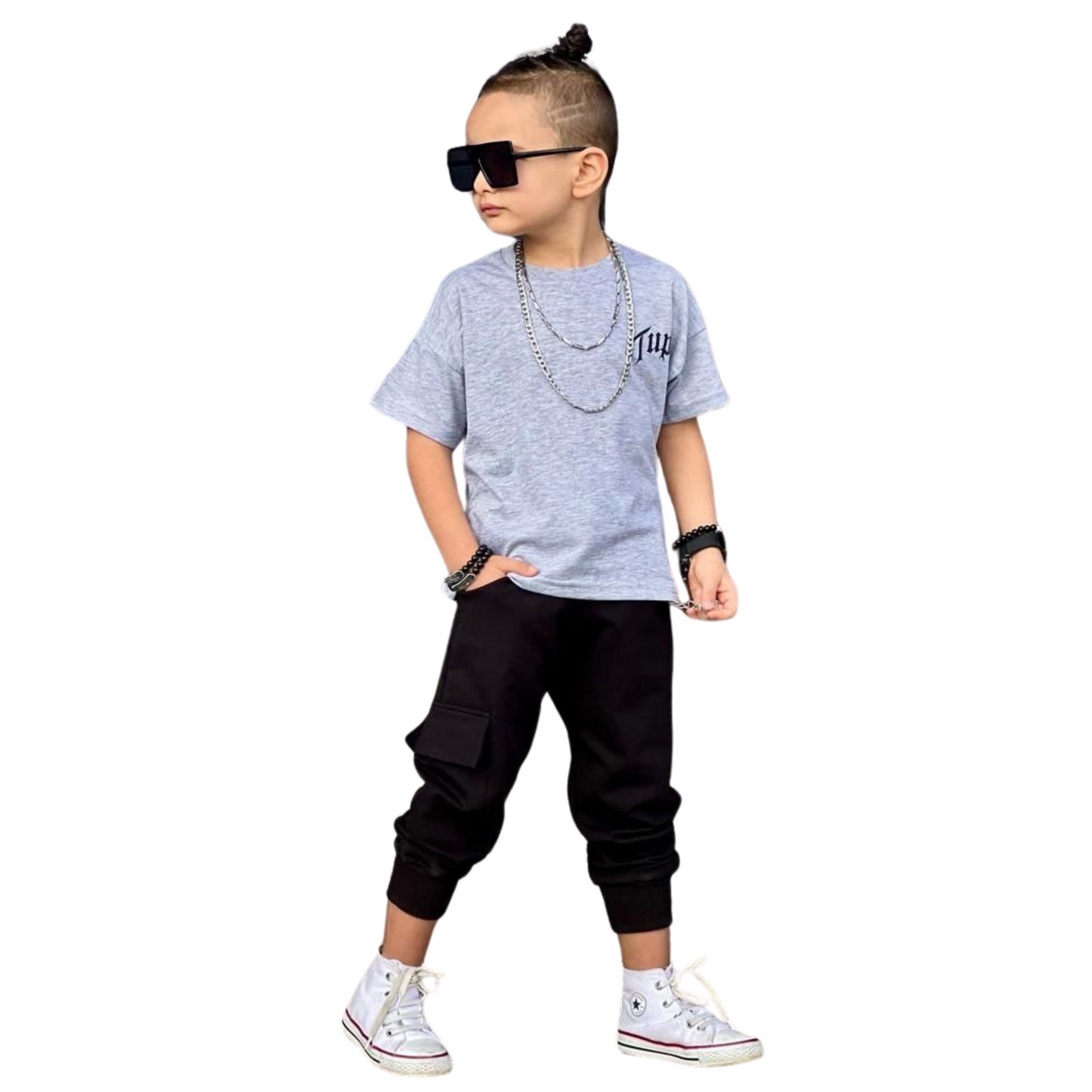 Tupac Rap Boys Jogger Set-0