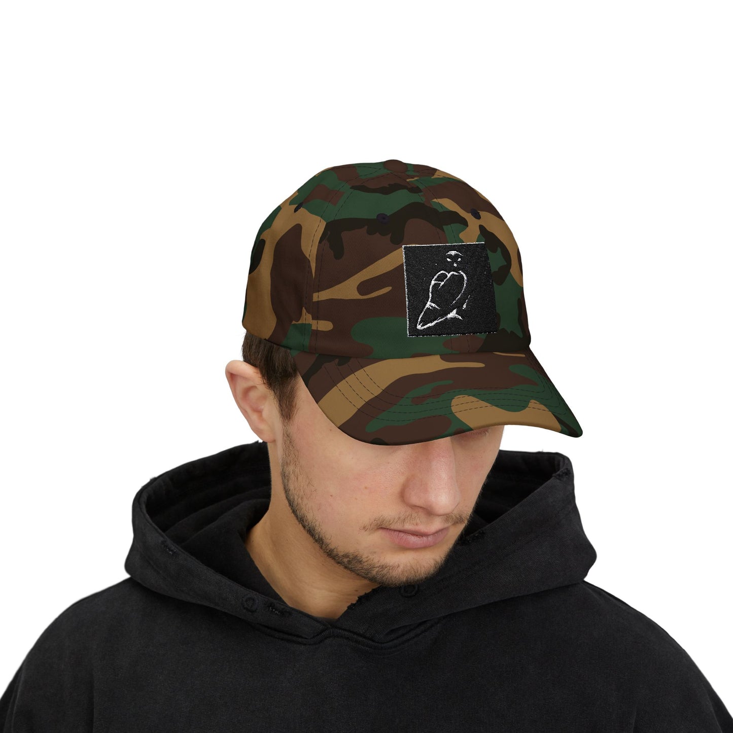 Classic Dad Cap with Vintage Bird Design, Casual Hat for Everyday Wear, Father's Day Gift, Unisex Adjustable Cap, Stylish Sun Protection