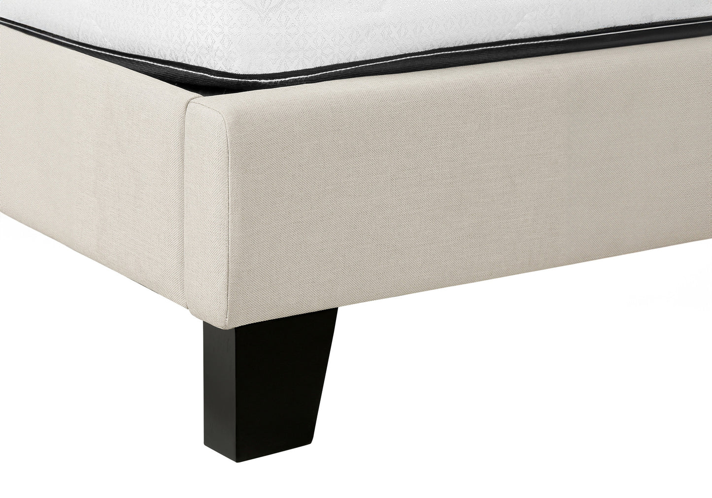Beige Queen Upholstered Bed Frame-7