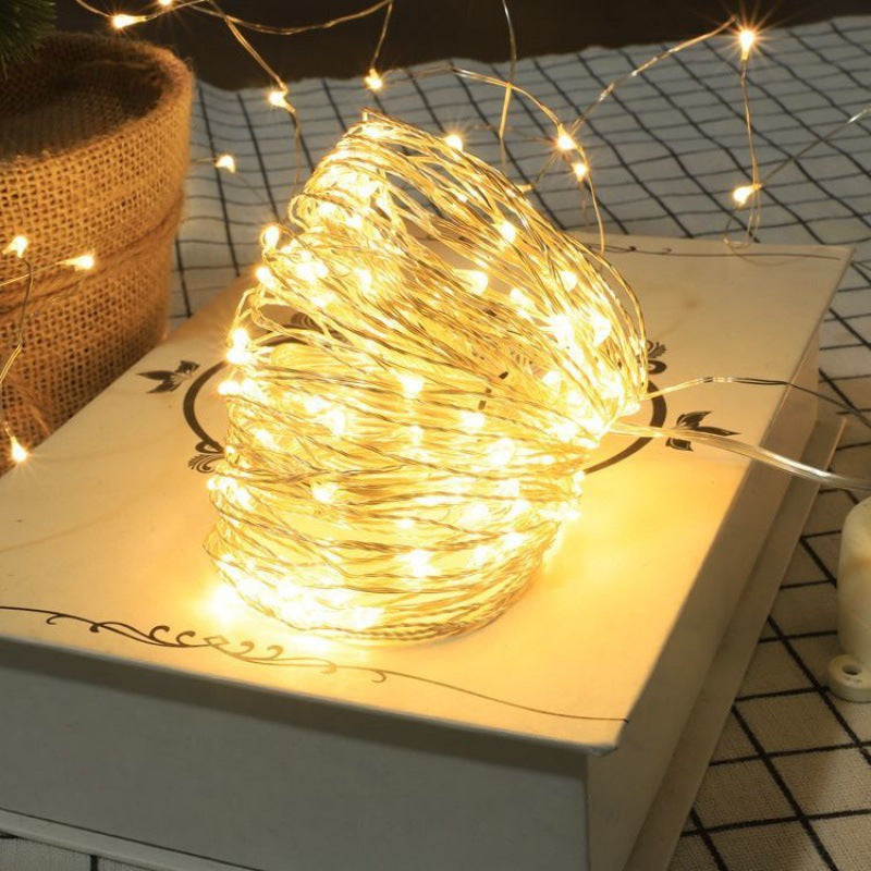 1pc Creative String Lights For Bedroom, Party, Wedding, For Outdoor Camping Hiking, Christmas Halloween Decoration, Lights 1m10/2m20/3m30/5m50/10m100LED, Gifts For Mom, Mother's Day, Ramadan Valentine's Day Decoration