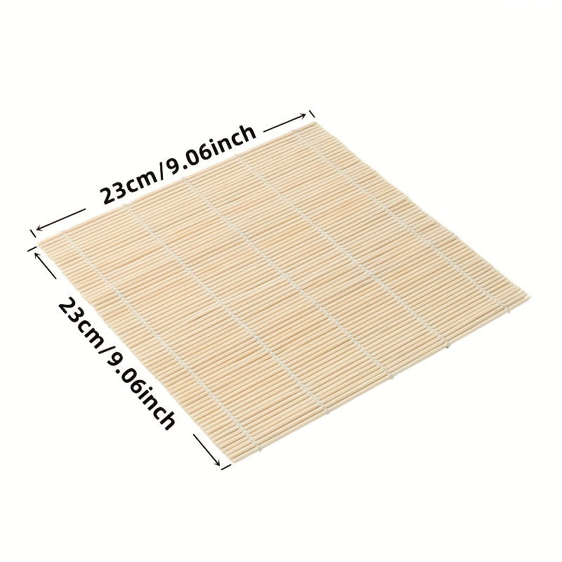Non-Stick Sushi Rolling Mat and Onigiri Mold - Bamboo DIY Kitchen Gadget for Easy and Reusable Sushi Making