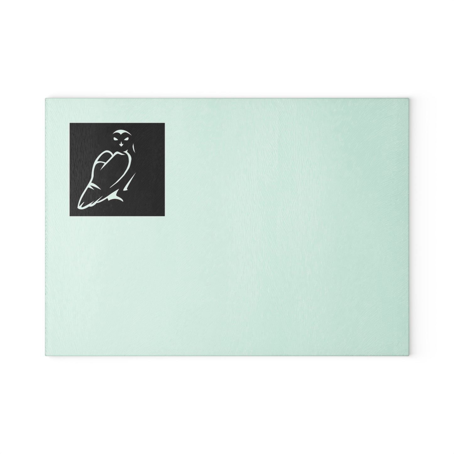 Elegant Glass Cutting Board with Owl Design | Kitchen Decor, Gift for Chefs, Housewarming, Wedding, Bird Lover's Gift