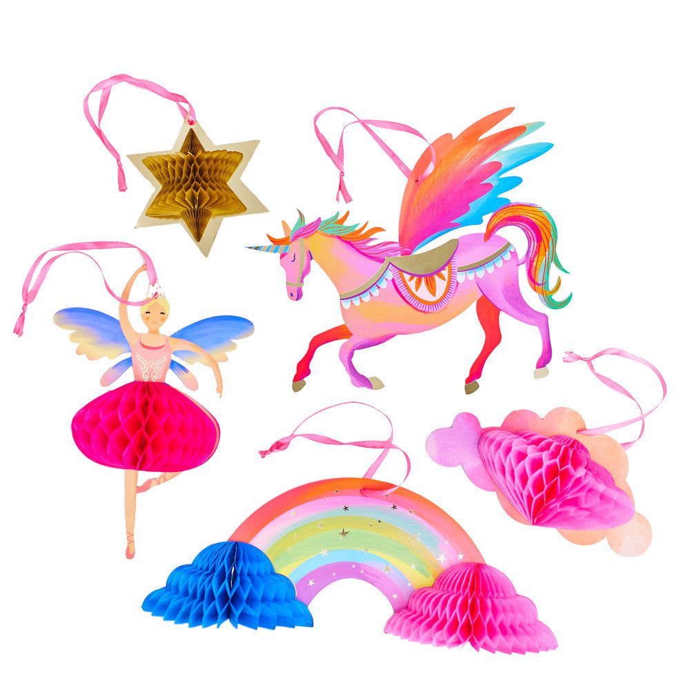 Party Pieces - Unicorn 5li Parti Asma Süsleri-0