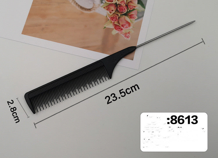 Steel needle iron tip tail comb