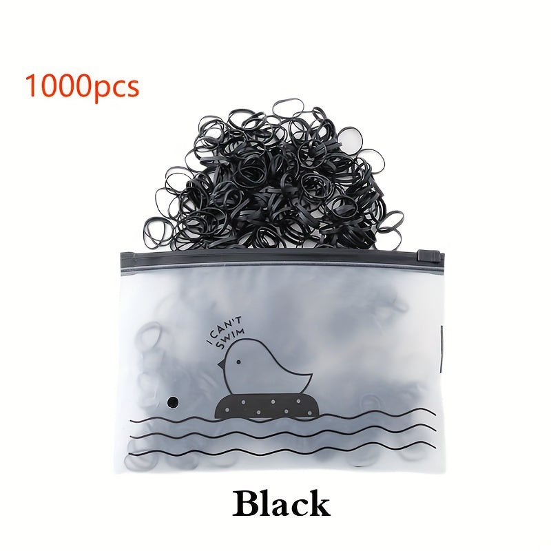 1000pcs 1000 Pcs Colorful High Elastic Hair Ties for Girls and Teens - Party Favors, Holiday Gifts