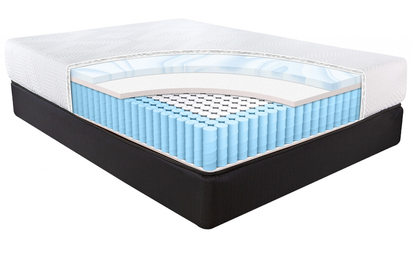 11" Hybrid Pocket Coil Gel Memory Foam Mattress-3