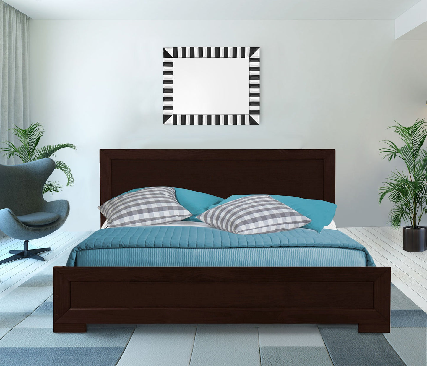 Espresso Wood Twin Platform Bed-3