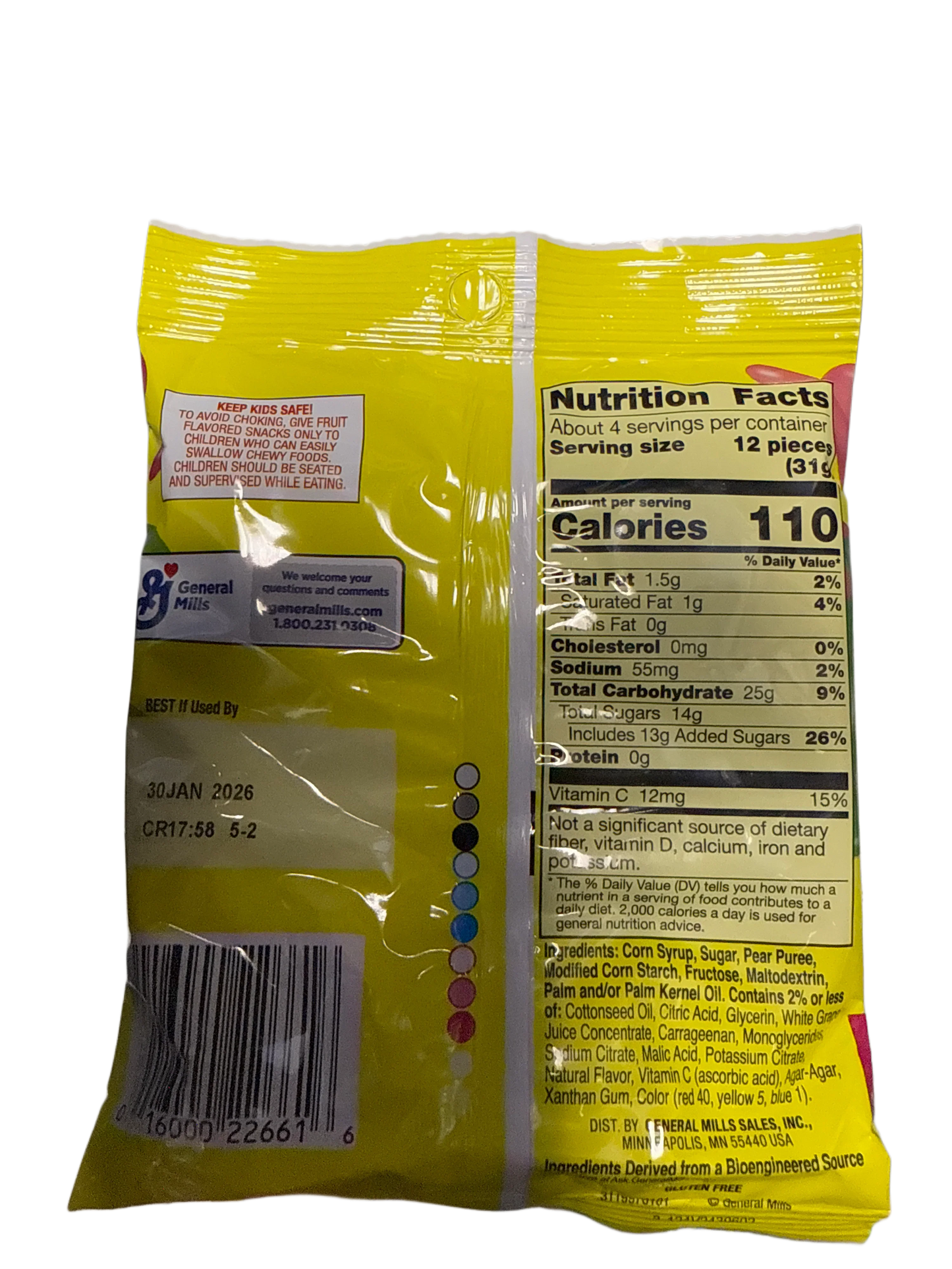 Fruit Gushers Watermelon And Sour Apple 120G - U.S Edition