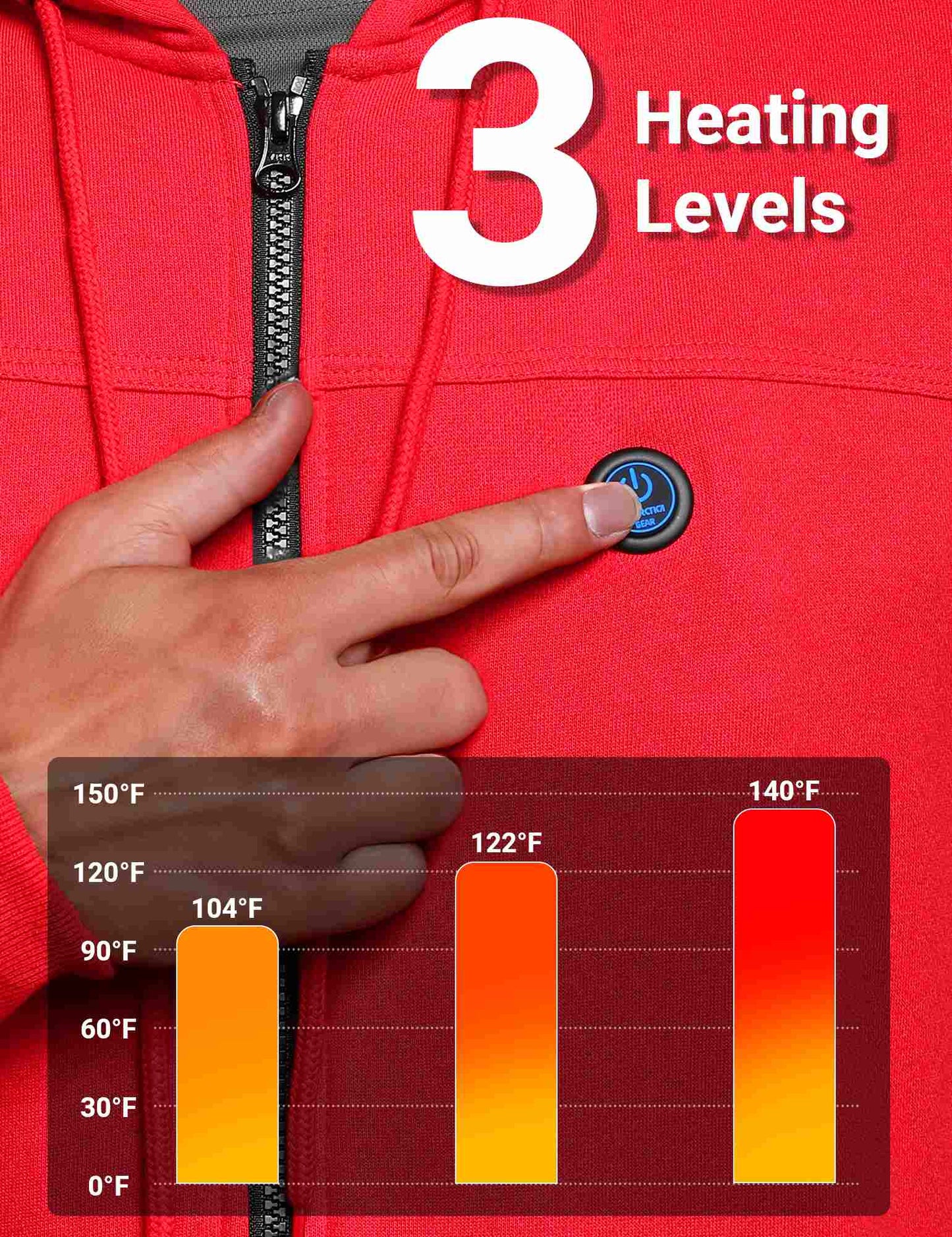 ANTARCTICA GEAR Heated Hoodie Sweater for Women Heated Sweatshir-4