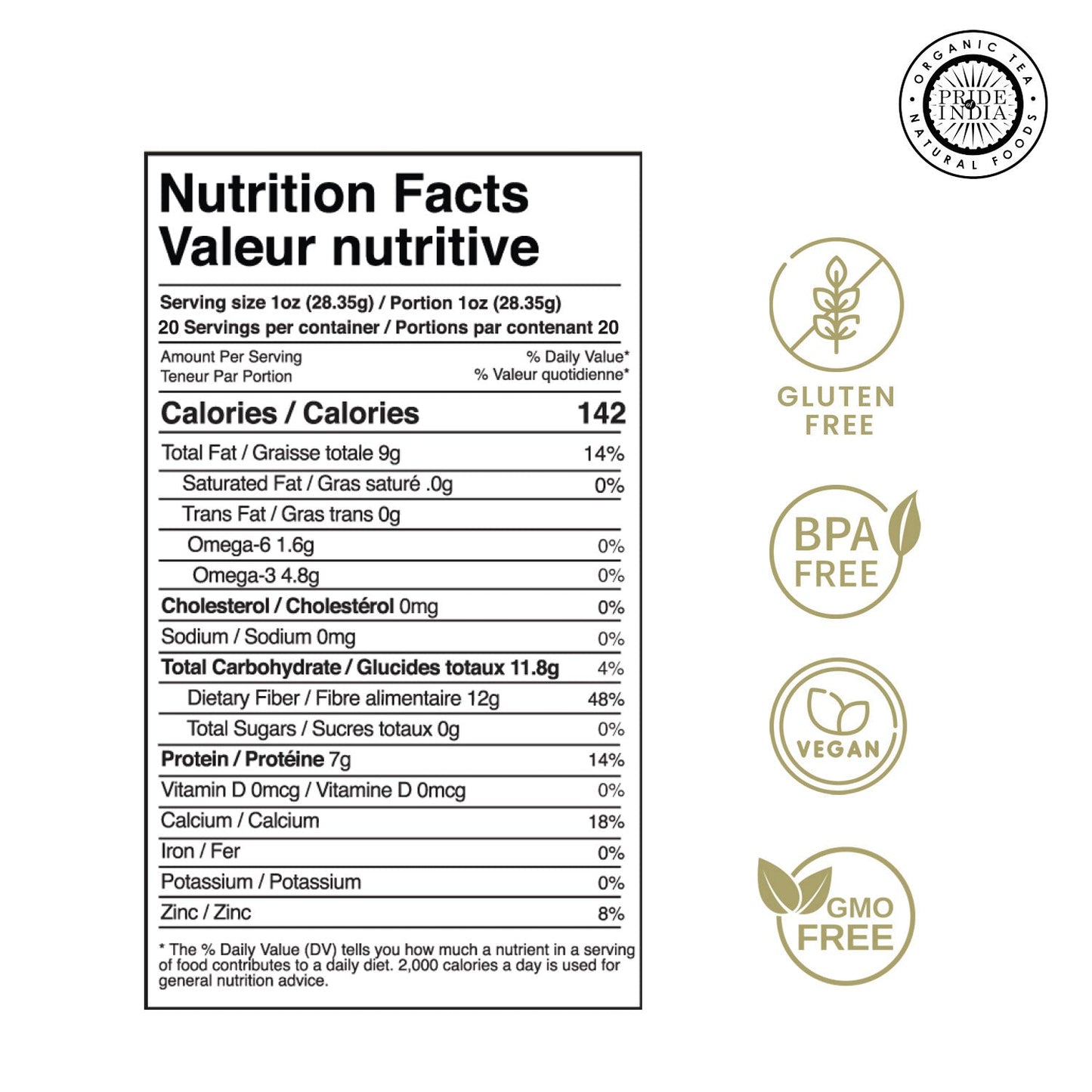 Whole Black Chia Seeds - Omega-3 & Calcium Superfood Jar-1