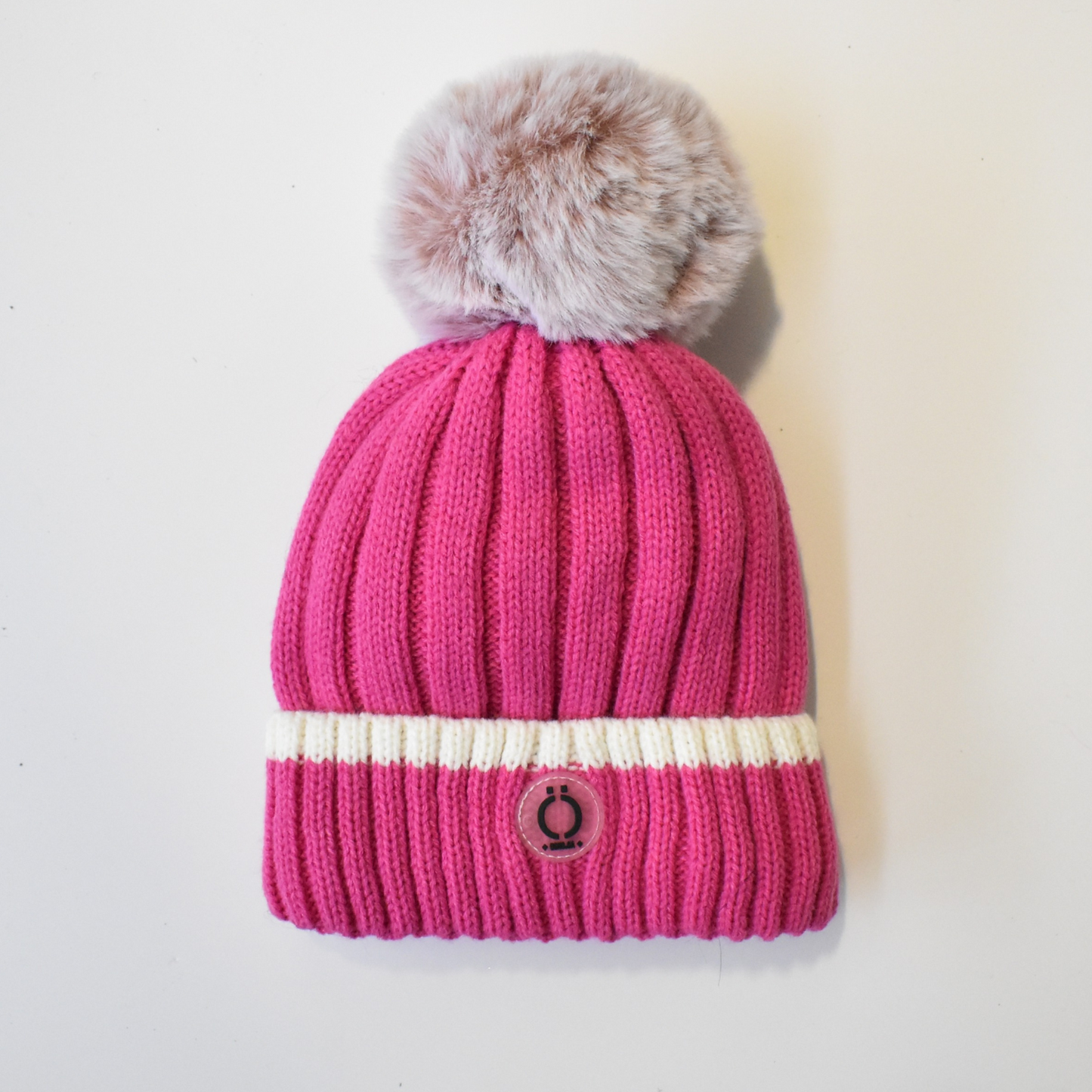 Fushia Stripe Tuque-2