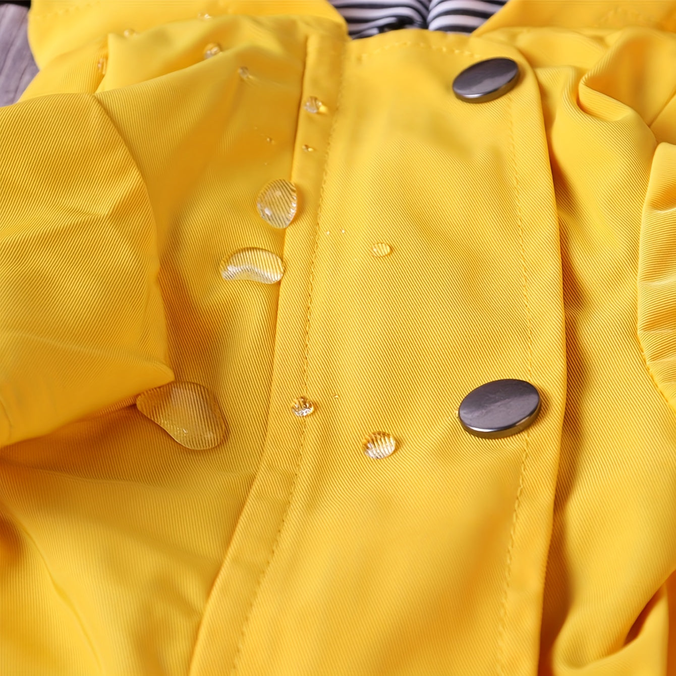 Keep Your Pet Puppy Warm & Dry With This Stylish Striped Rain Jacket!