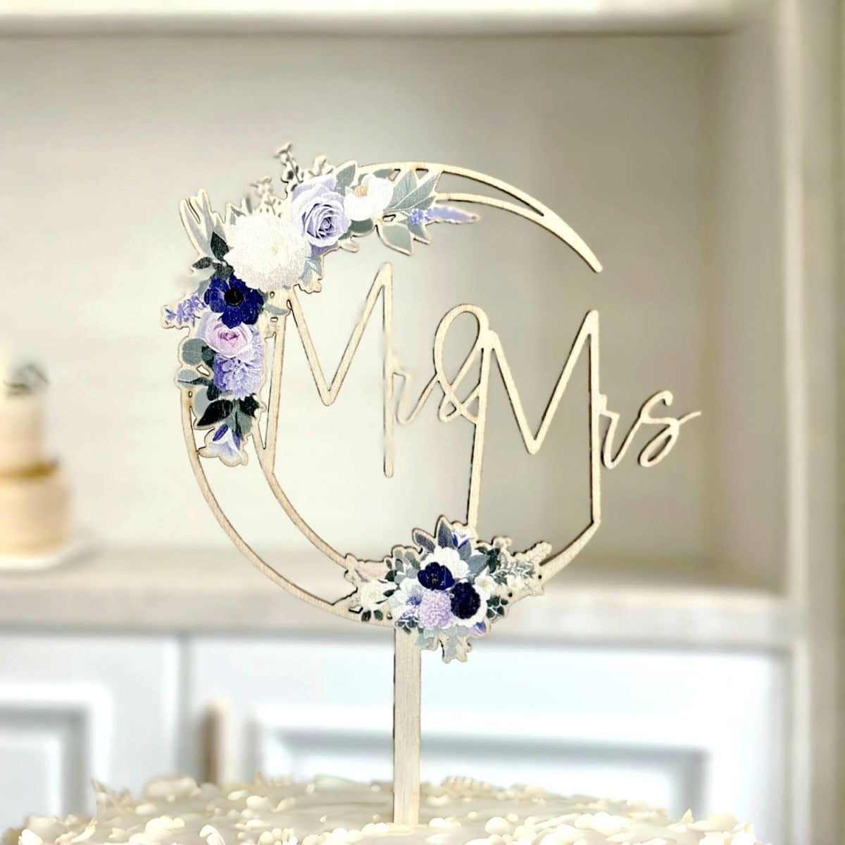 Ins Style MRMRS Color Printing Acrylic Cake Decoration Party Supplies