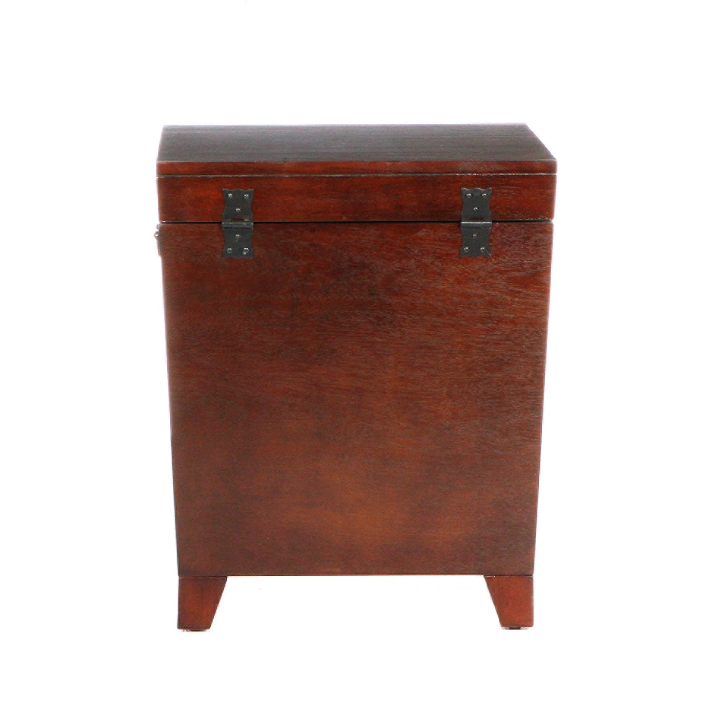 24" Brown Solid Wood And Manufactured Wood Square End Table-4