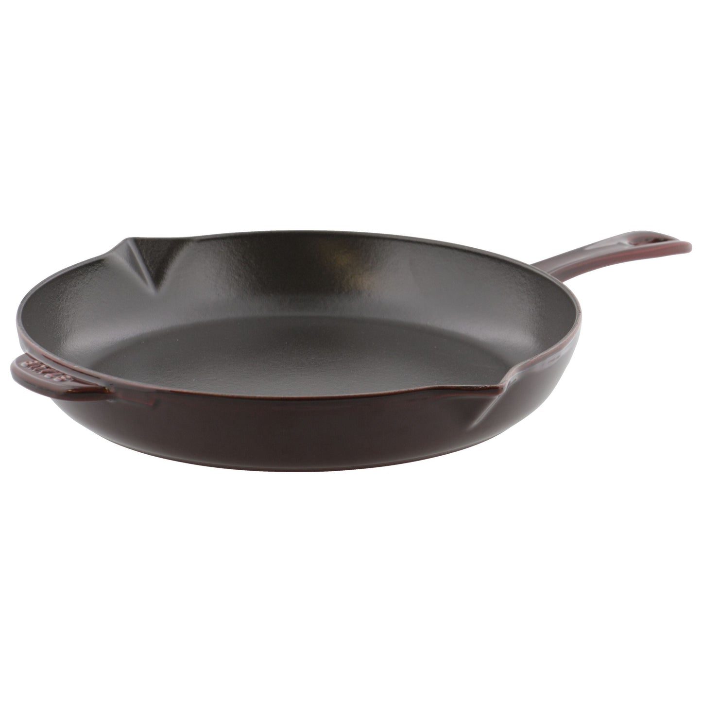 STAUB Pans 26 cm / 10 inch Cast Iron Frying Pan, Grenadine-Red-0