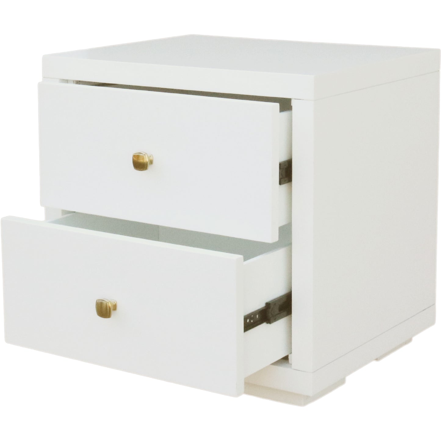 Moma White Wood Platform Twin Bed With Nightstand-6