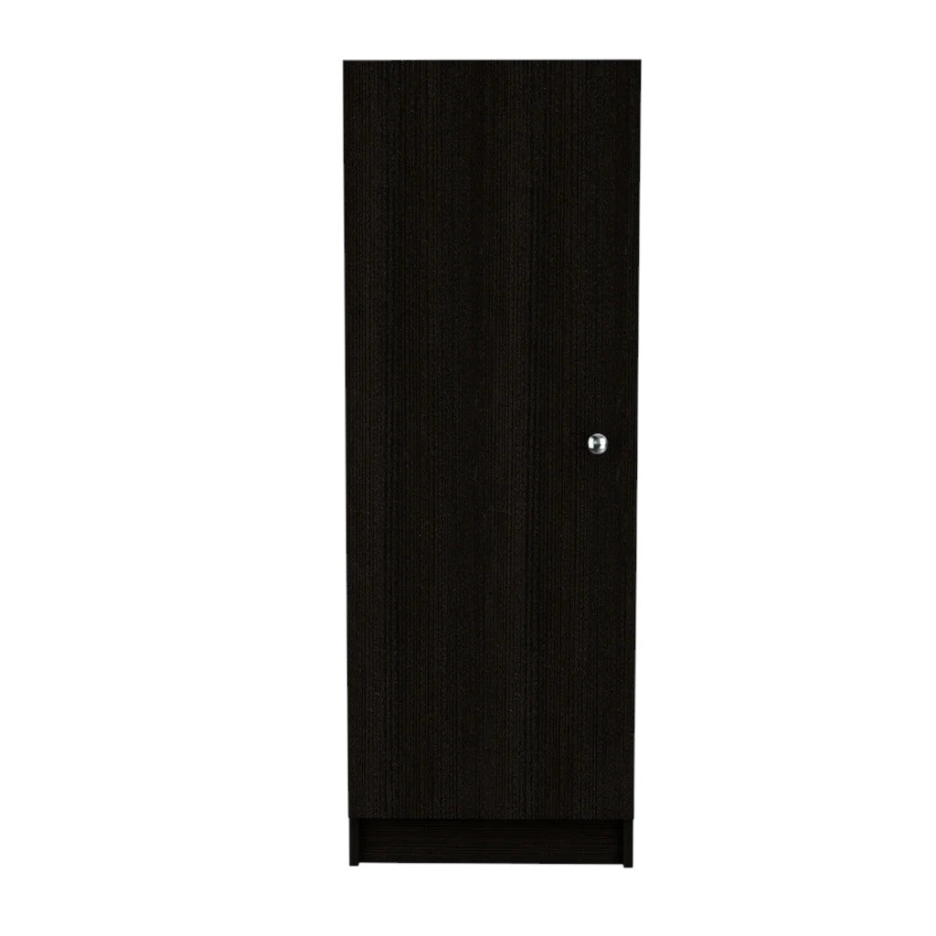 47" Black Wood Pantry Or Storage Closet-1