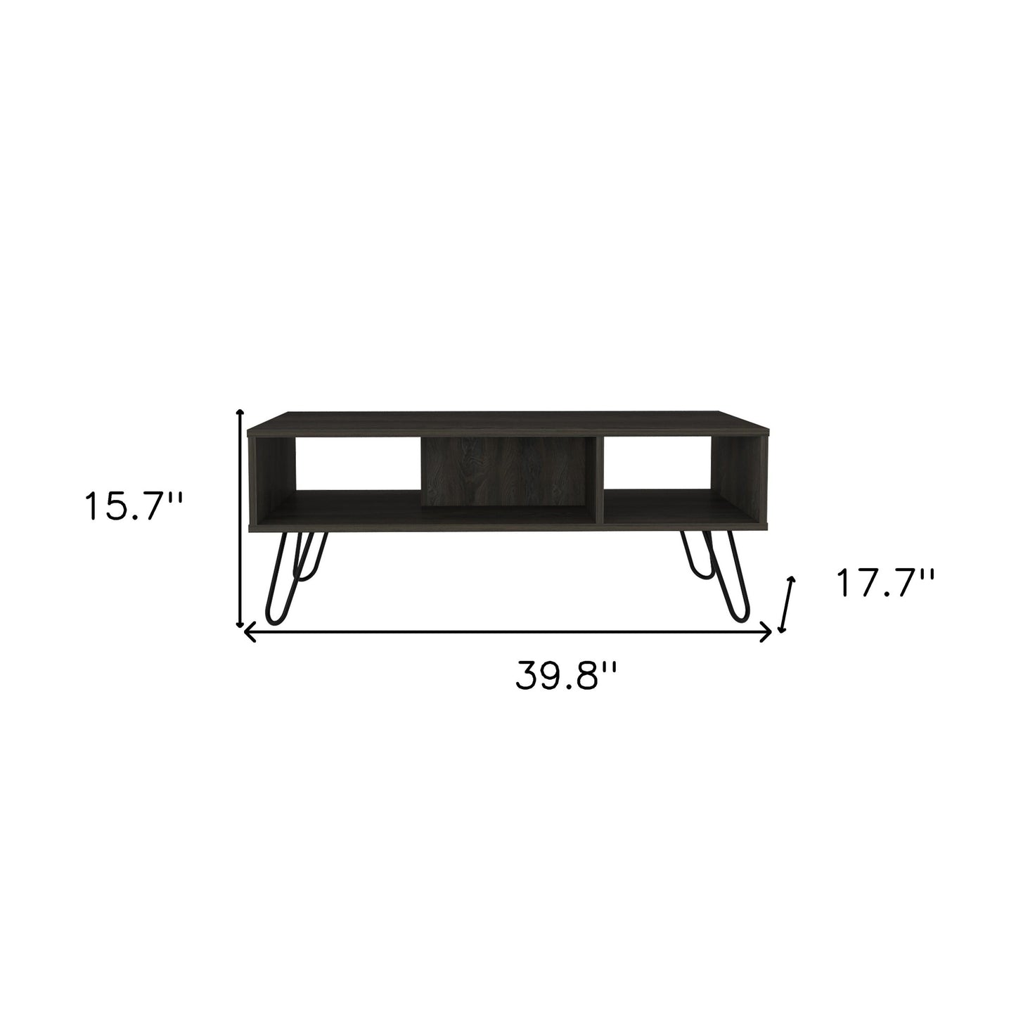 40" Carbon Espresso Manufactured Wood Rectangular Coffee Table-5