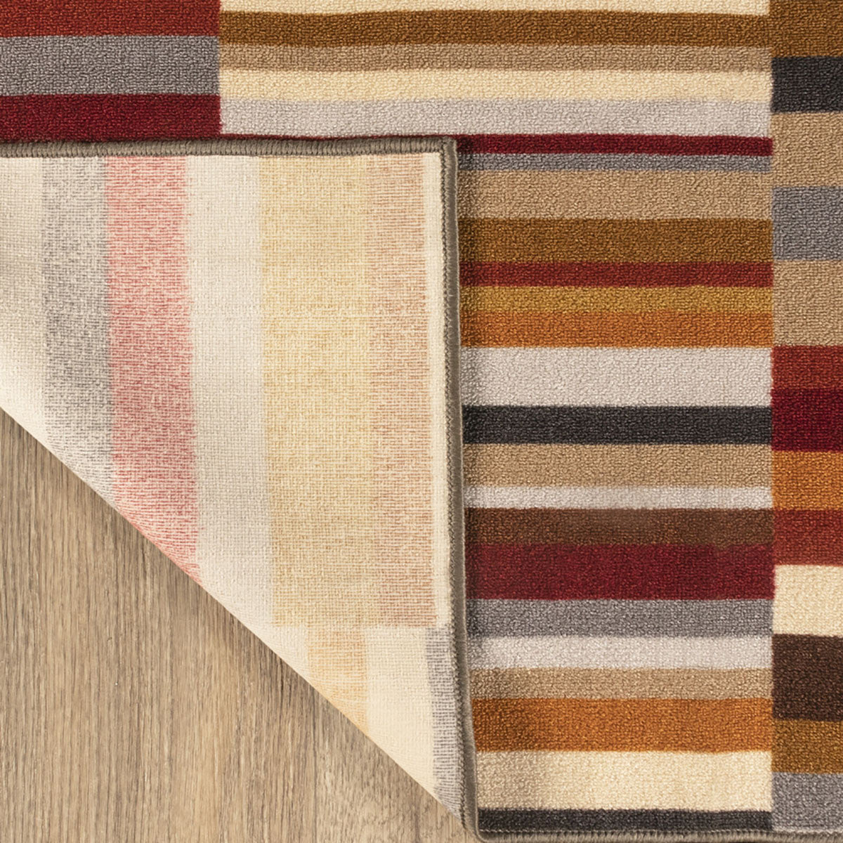 2' X 3' Gray Beige And Red Indoor Outdoor Area Rug-4