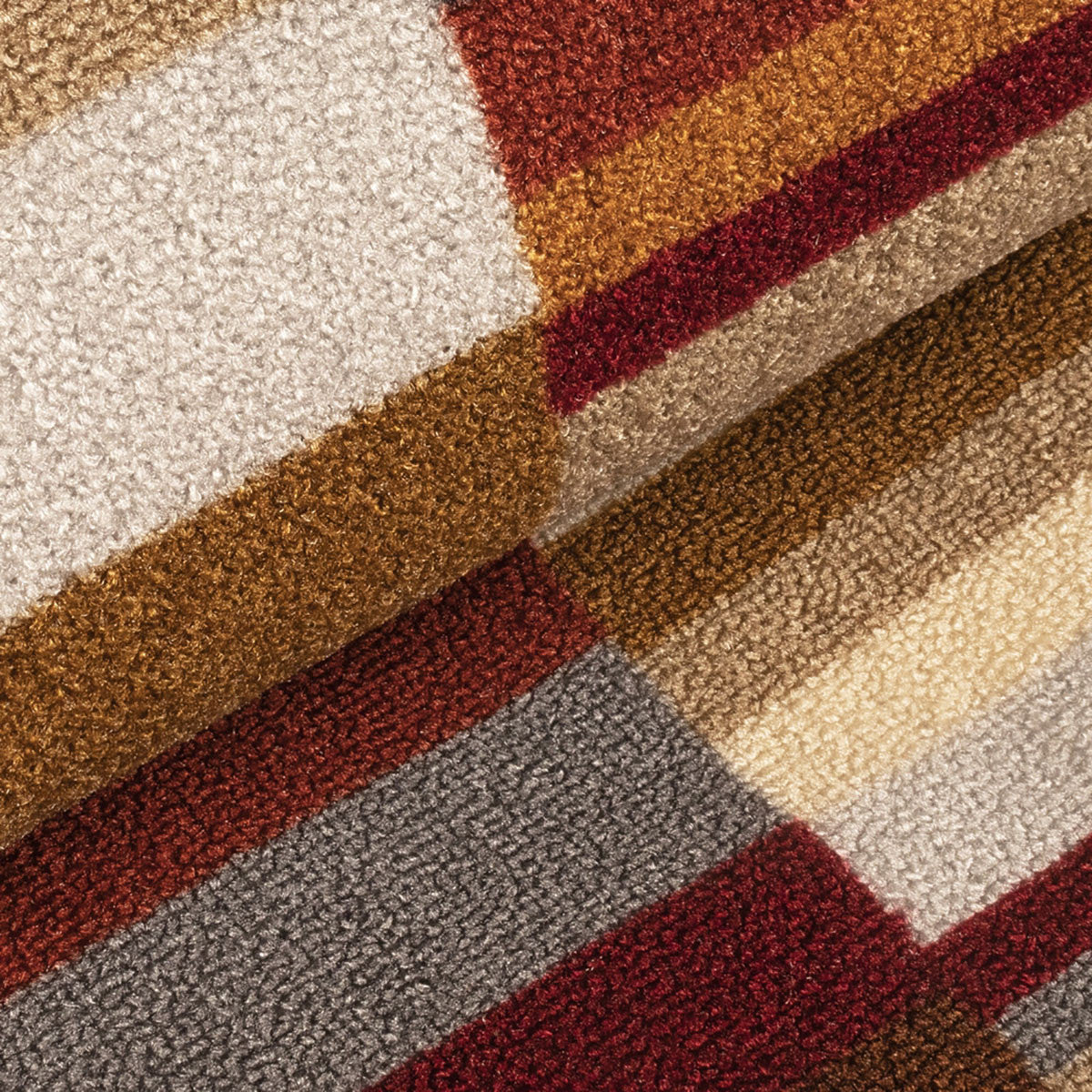 2' X 3' Gray Beige And Red Indoor Outdoor Area Rug-3