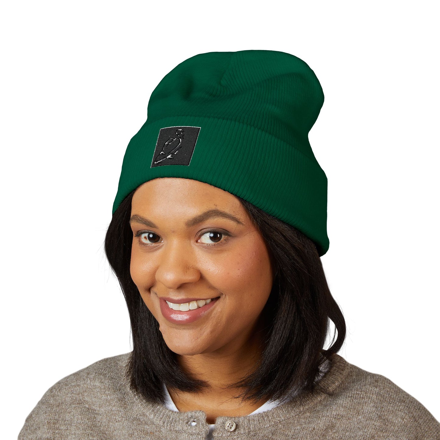 Stylish Embroidered Beanie - Perfect for Winter, Casual Outings, or Holiday Gifting, Unisex Warm Hat, Cuffed Knit Cap, Winter Accessory