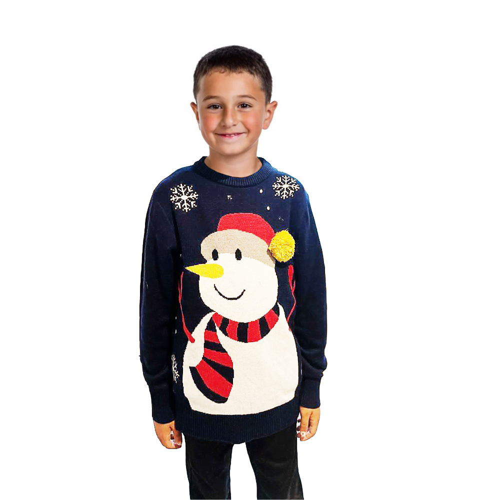 Family Bundle - Snowman Sweater With a Pompom