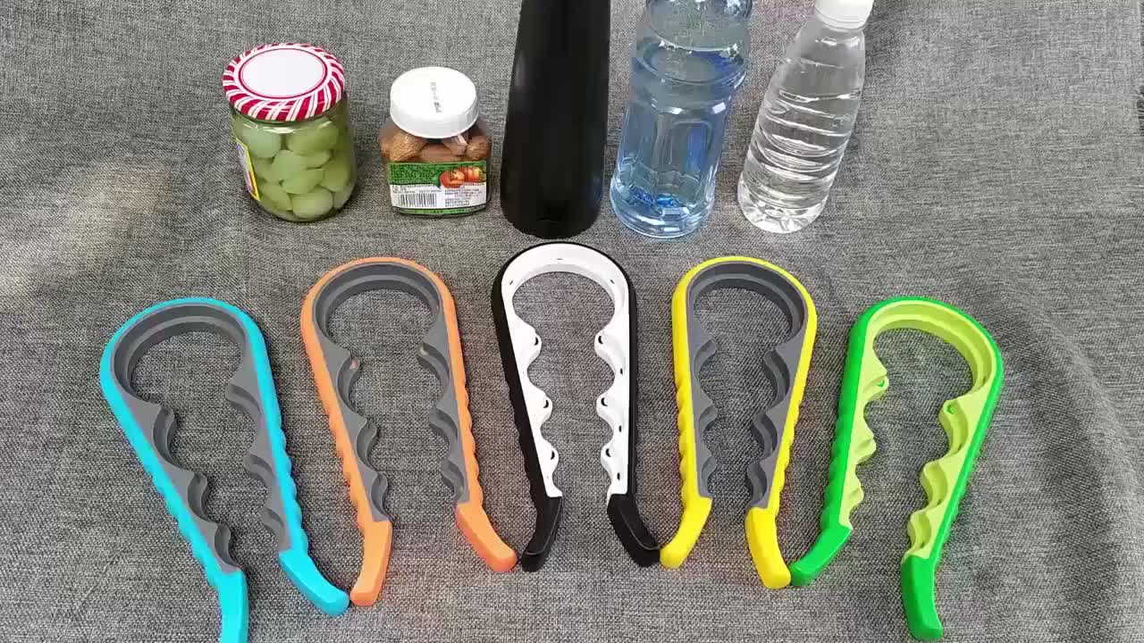 1pc Easy Grip 4-in-1 Bottle and Can Opener for Arthritis and Weak Hands - Essential Kitchen Tool for Elderly and Handicapped Individuals