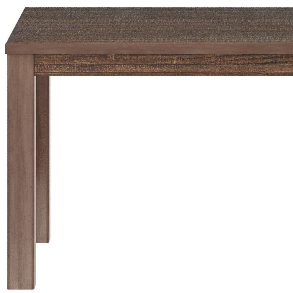 35" Espresso Solid Wood Dining Table-3
