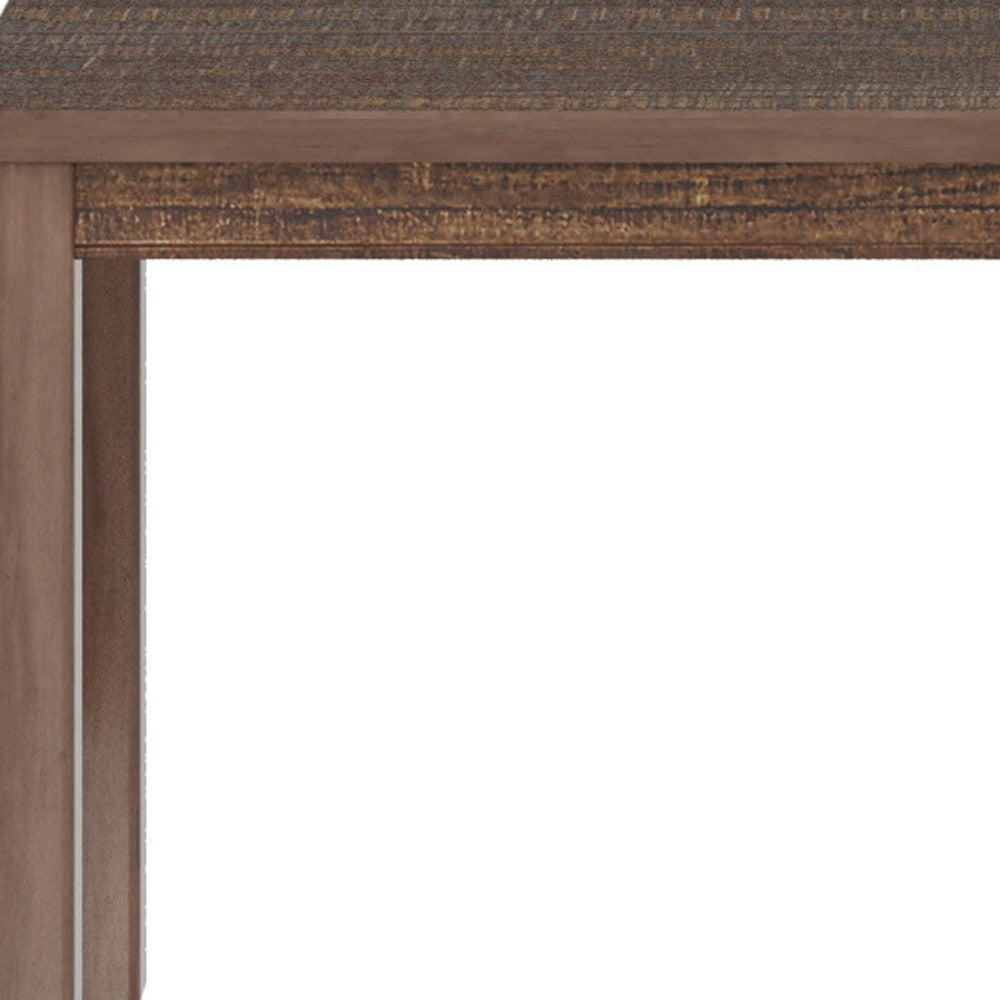 35" Espresso Solid Wood Dining Table-4
