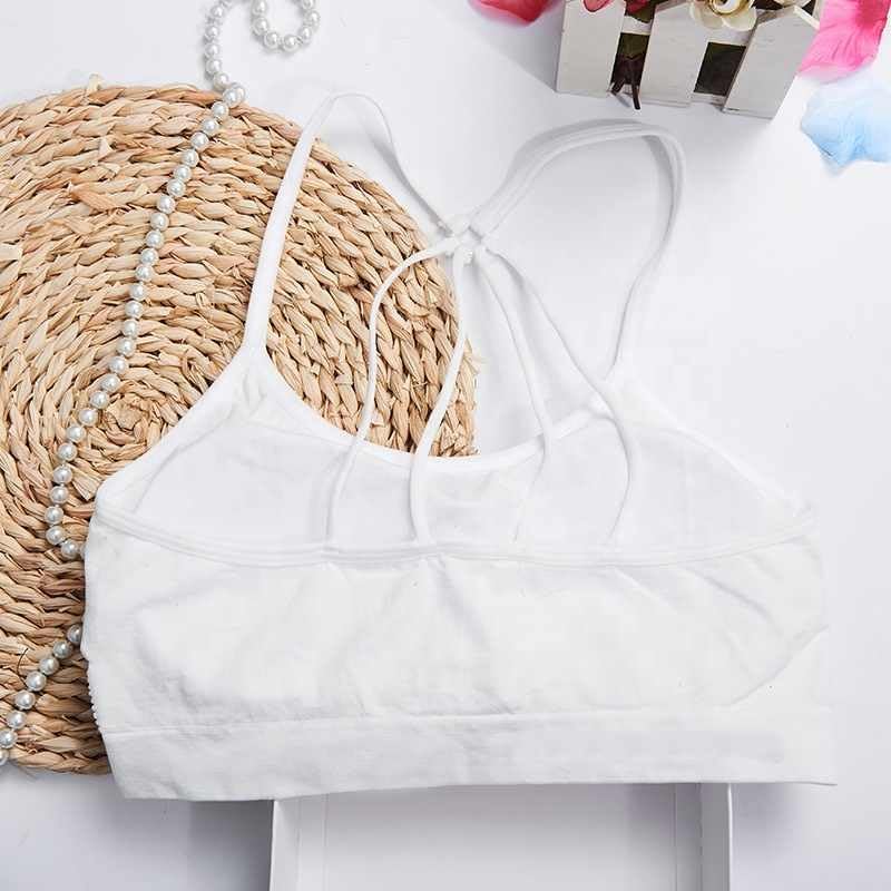 MIsharen 2 Pcs Combo Seamless Sports Bra for Girls – Double Padded Push-Up | High-Impact Support, Breathable, Quick-Dry, Non-Adjustable Straps | Yoga, Gym, Running | White-4