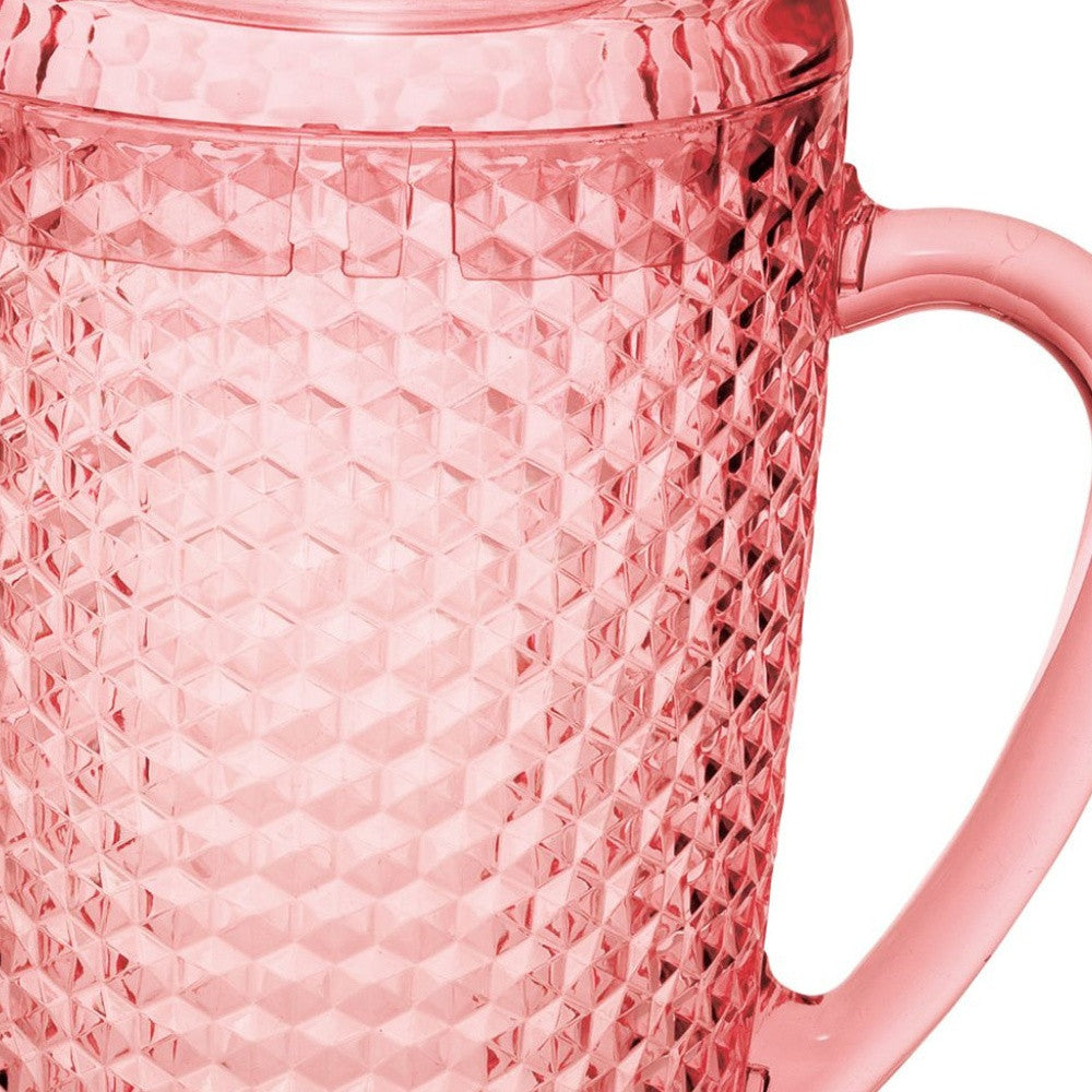 2.5 Quart Pink Diamond Acrylic Pitcher-2