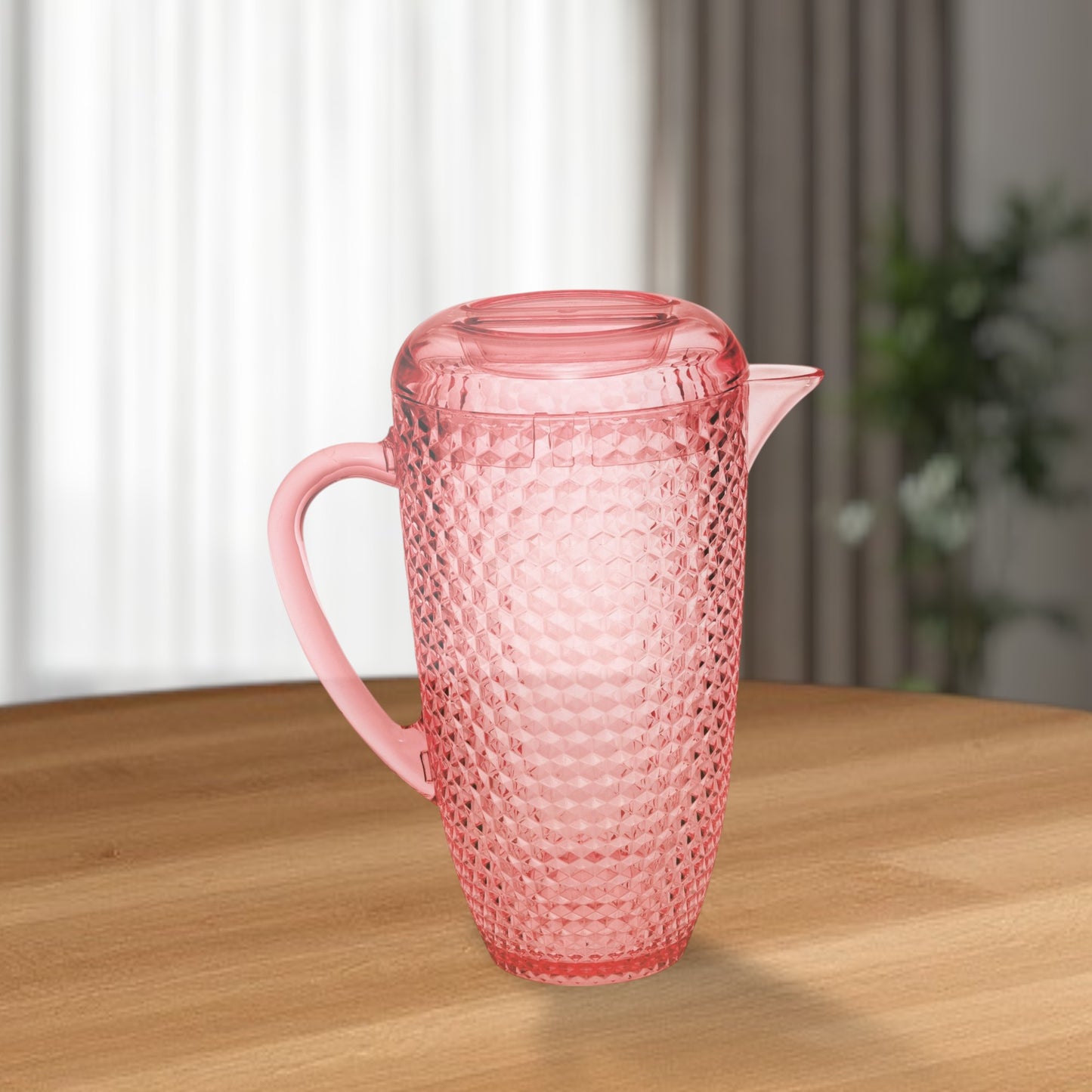 2.5 Quart Pink Diamond Acrylic Pitcher-1