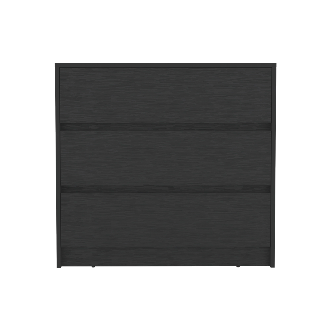 33" Black Three Drawer Dresser-1