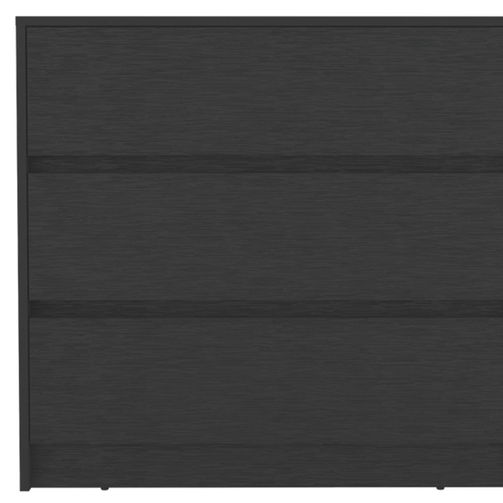 33" Black Three Drawer Dresser-4