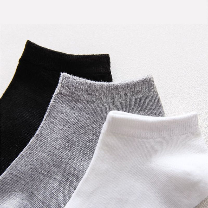 5/10/12 Pairs Comfy Ankle Socks, Solid Color Ankle Sock Pack, Women's Stockings & Hosiery