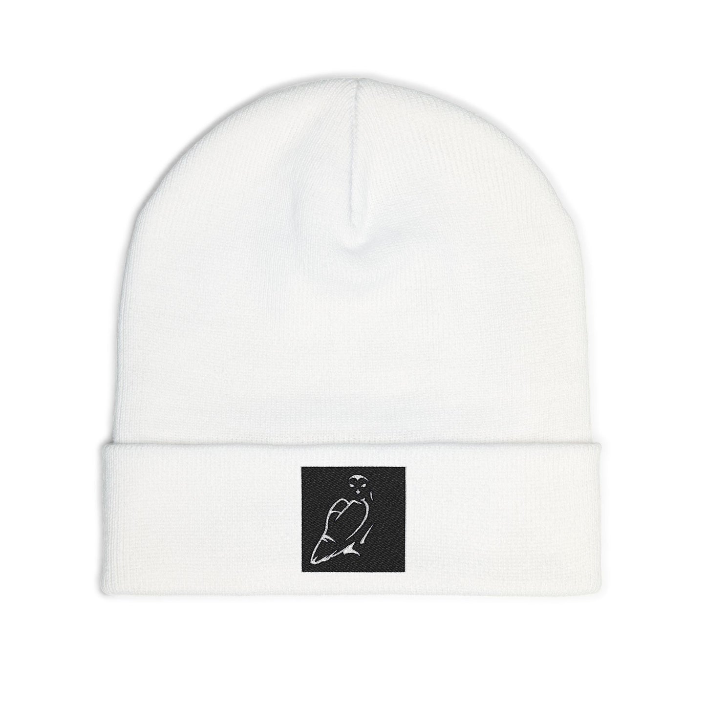Trendy Embroidered Knit Beanie - Cozy Winter Hat, Stylish Headwear for Men & Women, Gift for Him/Her, Casual Fashion Accessory