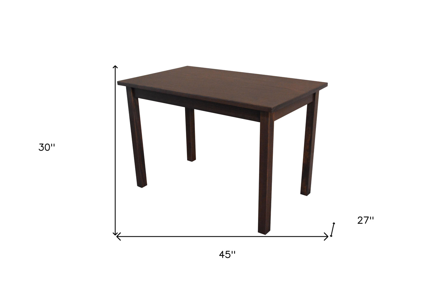48" Raw Umber Solid Wood Dining Table-6