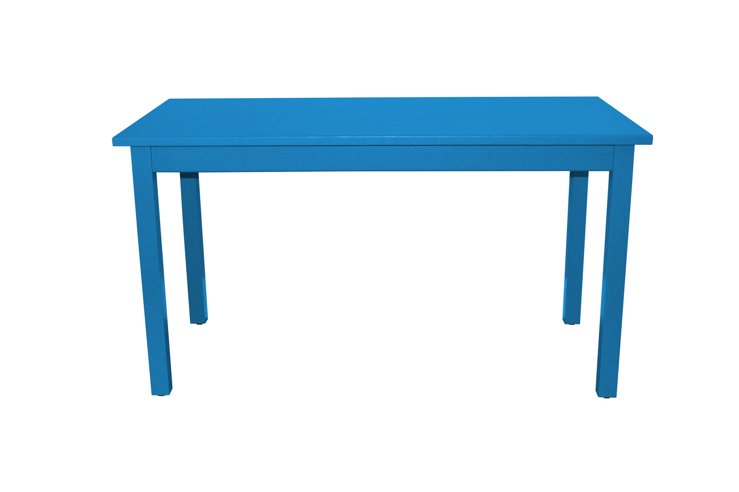 48" Caribbean Blue Solid Wood Dining Table-1