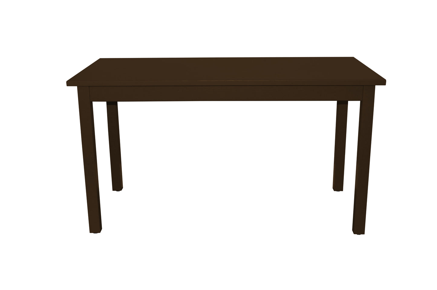 48" Coffee Solid Wood Dining Table-1