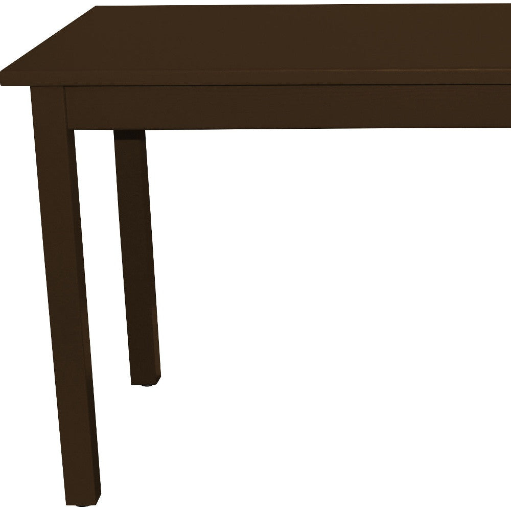 48" Coffee Solid Wood Dining Table-3