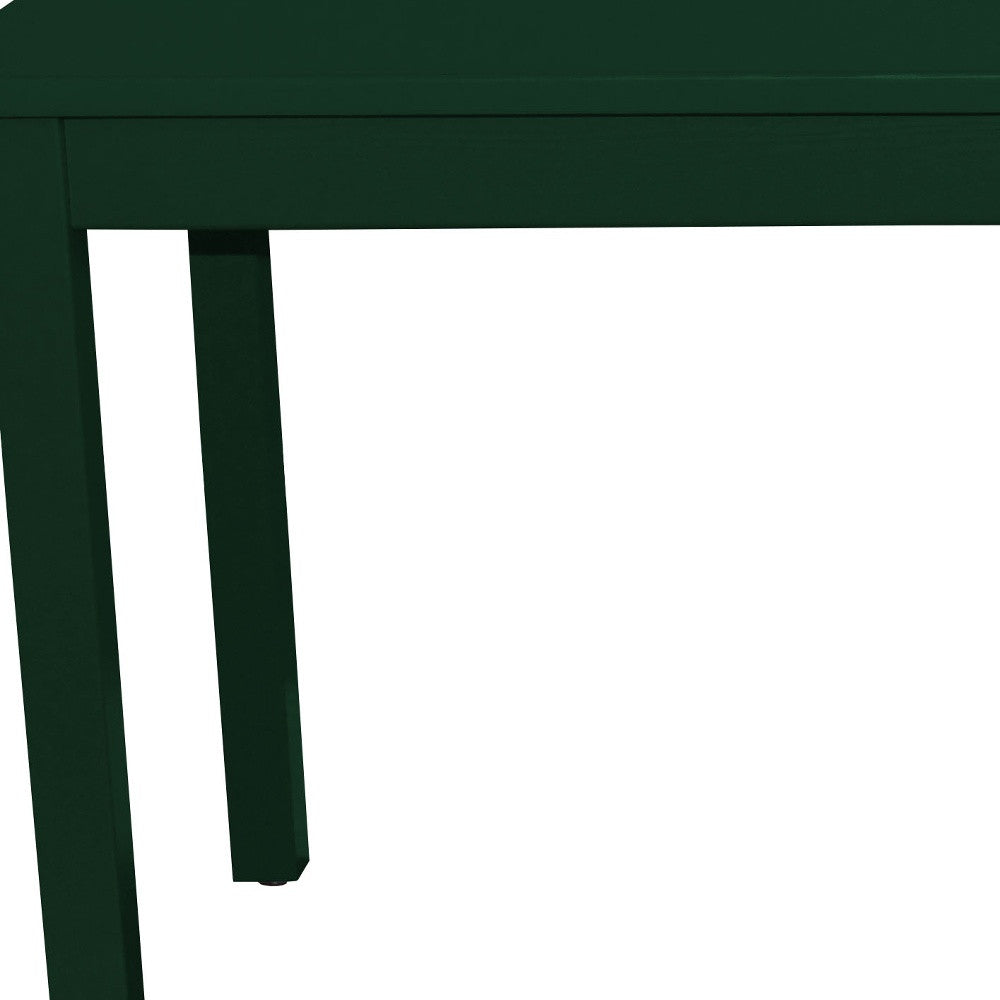 48" Dark Green Solid Wood Dining Table-2