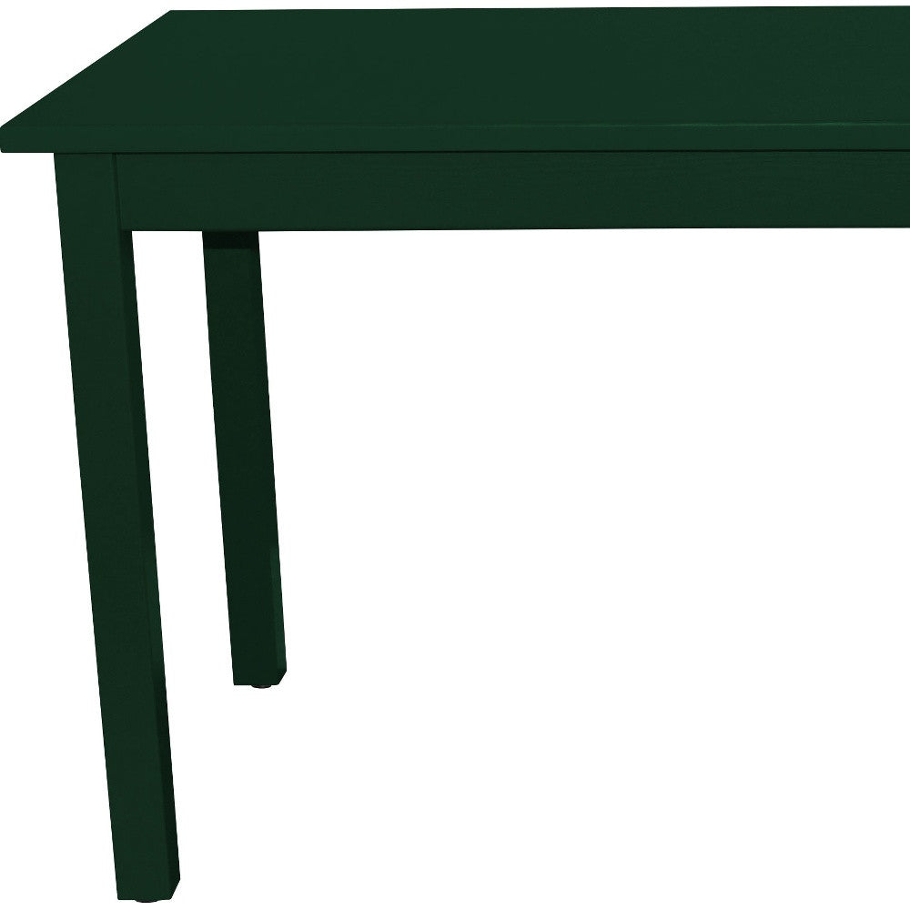 48" Dark Green Solid Wood Dining Table-3