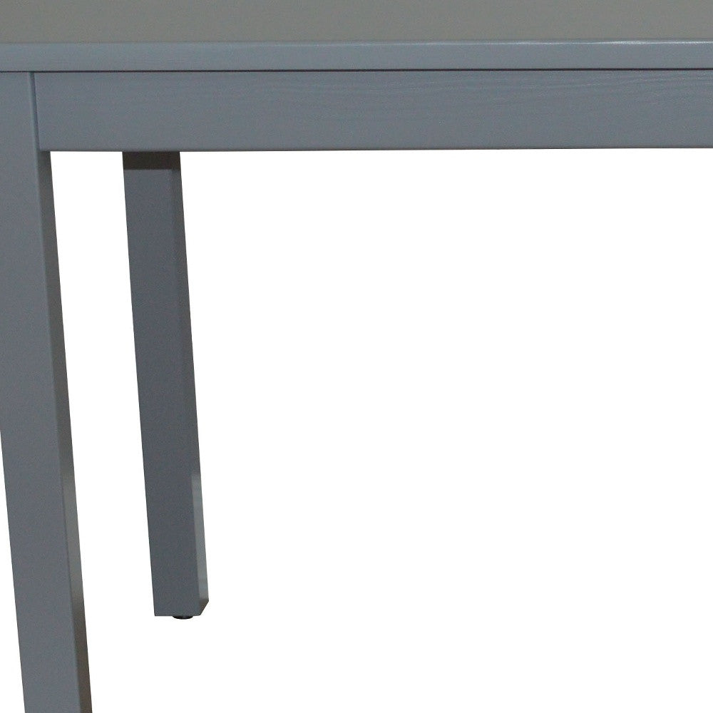 48" Gray Solid Wood Dining Table-2