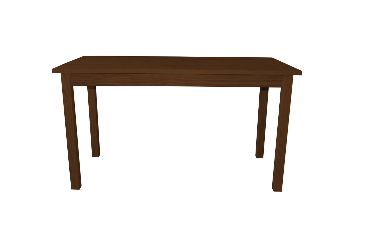 60" Raw Umber Solid Wood Dining Table-1