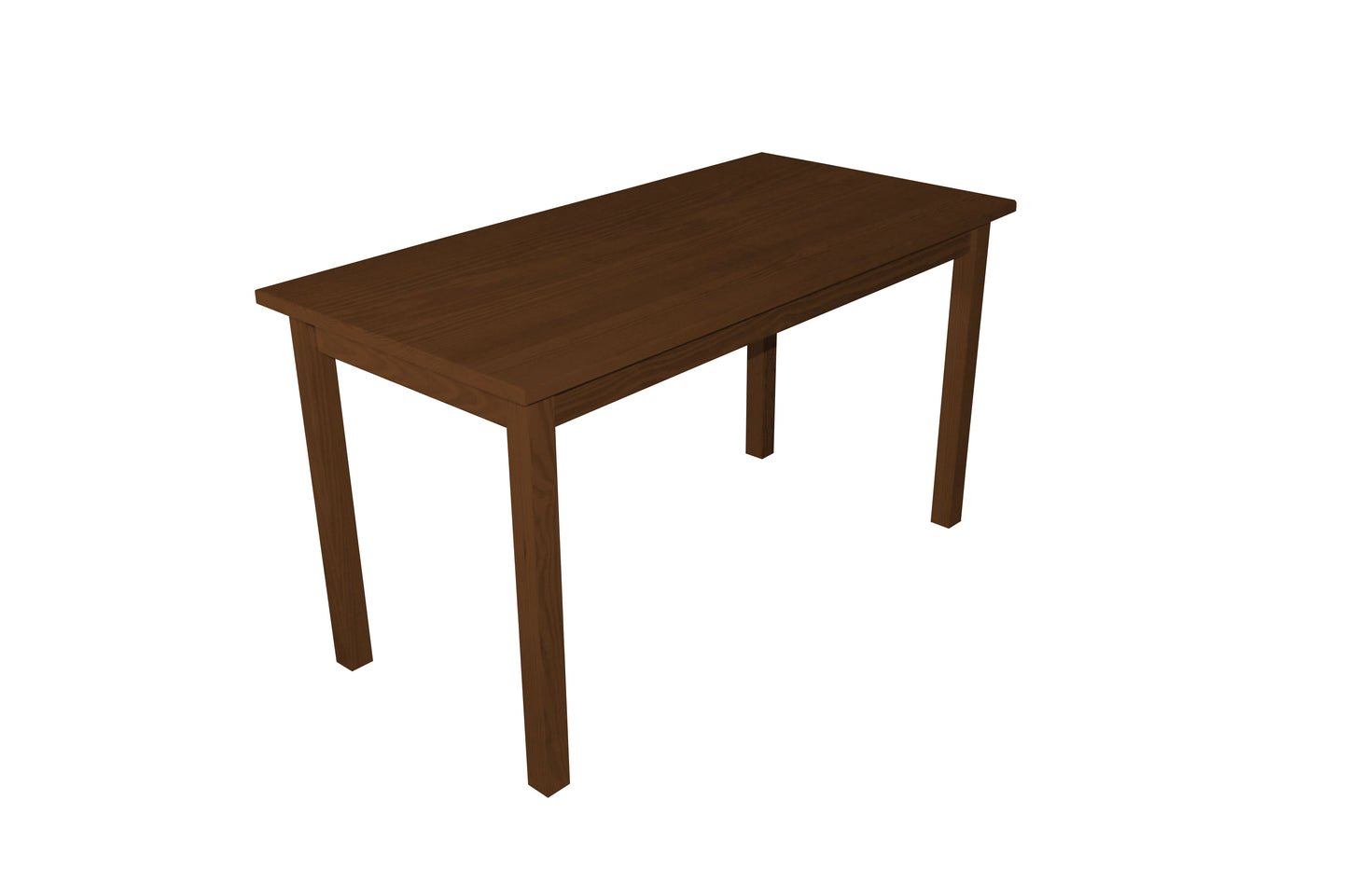 60" Raw Umber Solid Wood Dining Table-2