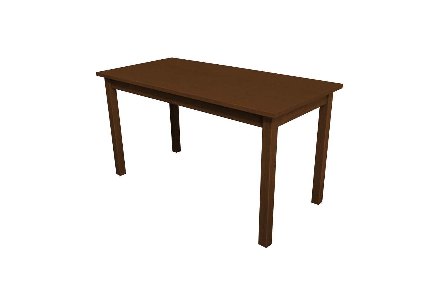 60" Raw Umber Solid Wood Dining Table-4