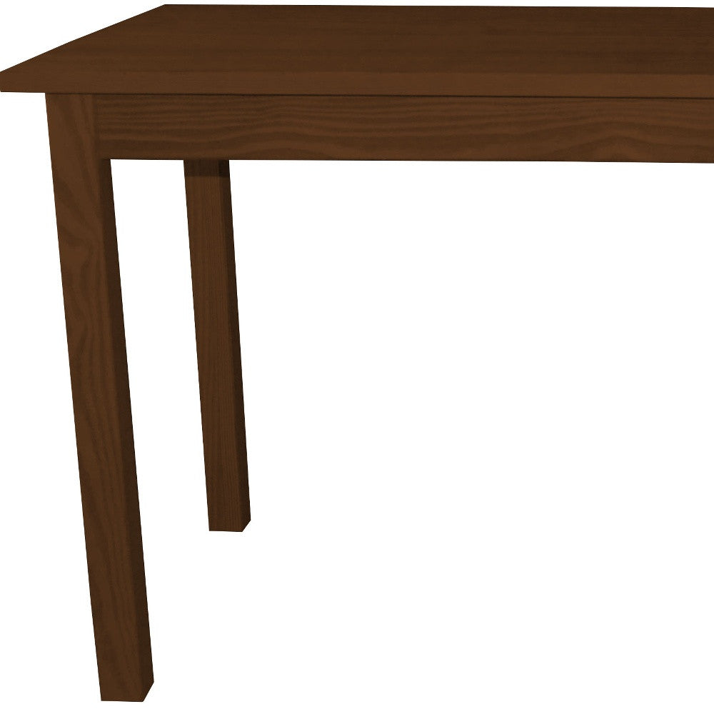 60" Raw Umber Solid Wood Dining Table-6